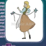 Classic Disney Cinderella Maid with Friendly Birds Helping Embroidery Designs - Instant Download