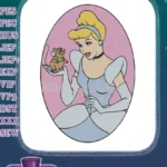Charming Cinderella and Gus Gus Mouse Character Embroidery Designs - Instant Download