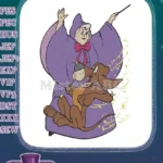 Cinderella Fairy Godmother Transforming Bruno Dog Magical Embroidery Designs - Instant Download