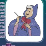 Cinderella Fairy Godmother Magic Wand Embroidery Designs - Instant Download