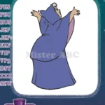 Cinderella Fairy Godmother magical blue cloak embroidery designs - Instant Download