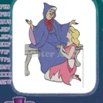 Cinderella Fairy Godmother Magical Transformation Embroidery Designs - Instant Download