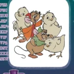Cinderella's Gus Jaq Mice and Baby Chicks Embroidery Designs - Instant Download