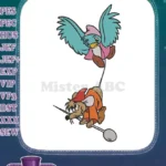 Cute Cinderella Jaq Gus Mouse Bird Fairy Tale Embroidery Designs - Instant Download