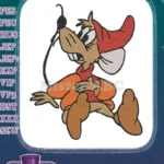 Cinderella Gus Gus Mouse Running Red Hat Embroidery Designs - Instant Download