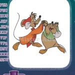 Cinderella Jaq and Gus playful mice cartoon embroidery designs - Instant Download