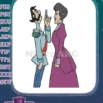 Grand Duke and Evil Stepmother Cinderella inspired embroidery designs - Instant Download