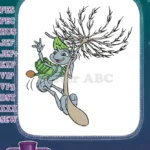 Flik Ant Flying Dandelion Seed Adventure Embroidery Designs - Instant Download