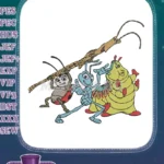 A Bug's Life Flik Francis Slim Heimlich cartoon character embroidery designs - Instant Download
