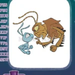 Flik and Hopper Bug's Life cartoon embroidery designs - Instant Download