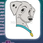 Smiling Disney Dalmatian Dog Head Embroidery Designs - Instant Download