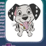 Cute Happy Cartoon Dalmatian Puppy Dog Embroidery Designs - Instant Download