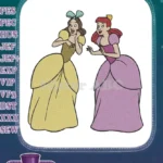 Cinderella's Stepsisters Anastasia Drizella Cartoon Embroidery Designs - Instant Download