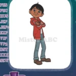 Disney Coco Miguel Character Red Hoodie Jeans Embroidery Designs - Instant Download
