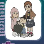 Cute Despicable Me sisters Agnes unicorn Margo Edith embroidery designs - Instant Download