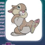 Cute Thumper Disney Rabbit Character Embroidery Designs for Apparel - Instant Download