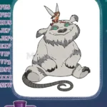 Friendly Snow Monster and Fairy Companion Embroidery Designs - Instant Download