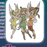 Tinkerbell and her fairy friends magical embroidery designs - Instant Download