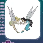 Tinker Bell and Friend Fairies Magical Connection Embroidery Designs - Instant Download