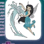 Enchanting Water Fairy Silvermist Splash Embroidery Designs - Instant Download