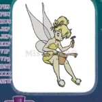Tinker Bell fairy working with hammer and tool belt embroidery designs - Instant Download