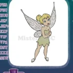 Tinker Bell fairy character magical embroidery designs with blonde hair - Instant Download