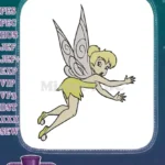 Classic Peter Pan Tinker Bell Flying Fairy Magical Embroidery Designs - Instant Download