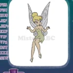 Tinker Bell Disney Fairy Character Surprised Embroidery Designs - Instant Download