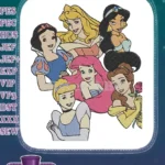 Beloved Disney Princesses Fairytale Embroidery Designs for Magical Creations - Instant Download