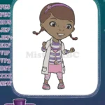 Doc McStuffins Cartoon Character Doctor Kids Embroidery Designs - Instant Download