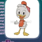 Louie Duck Thumbs Up Disney Cartoon Embroidery Designs - Instant Download