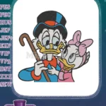 Scrooge McDuck and Daisy Duck Classic Cartoon Embroidery Designs - Instant Download