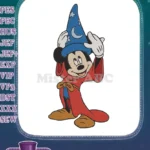 Classic Disney Mickey Mouse Sorcerer Apprentice Hat embroidery designs - Instant Download