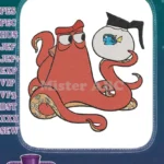 Funny Finding Dory Hank and Dory coffee pot embroidery designs - Instant Download