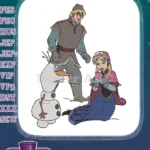 Heartwarming Frozen Kristoff Anna Olaf magical winter embroidery designs - Instant Download