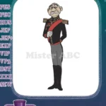 Distinguished Elderly Military Officer Formal Uniform Embroidery Designs - Instant Download