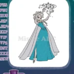 Disney Frozen Elsa Ice Princess Magic Embroidery Designs - Instant Download
