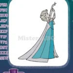 Disney Frozen Elsa Princess Ice Queen Magical Embroidery Designs - Instant Download