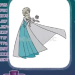 Elsa Frozen Ice Queen Snowflake Magical Embroidery Designs - Instant Download