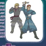 Kristoff and Hans Fighting Disney Frozen Embroidery Designs - Instant Download