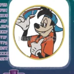 Cool Max Goof Disney Character Embroidery Designs for Youth Apparel - Instant Download