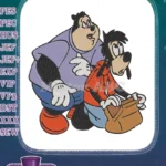 A Goofy Movie Pete and Max Curious Embroidery Designs - Instant Download