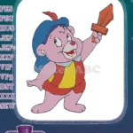 Brave Gummi Bear warrior with sword cartoon embroidery designs - Instant Download