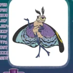 Colorful sassy butterfly moth insect themed embroidery designs - Instant Download