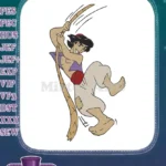 Aladdin heroic swinging on rope adventure embroidery designs - Instant Download