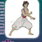 Disney Aladdin Animated Hero Character Embroidery Designs for Fans - Instant Download