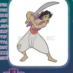 Disney's Aladdin Heroic Scimitar Battle Ready Embroidery Designs - Instant Download