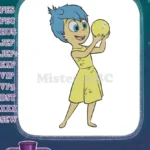 Smiling Joy from Inside Out with memory orb embroidery designs - Instant Download