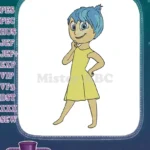 Happy Joy character from Disney Pixar Inside Out embroidery designs - Instant Download
