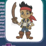 Jake and the Never Land Pirates adventure embroidery designs - Instant Download